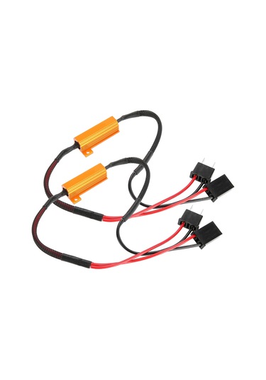 Springsun H7 12v 50w 8ohm Led Dekoder 2 Adet - Flaş/error Sorunu Olmadan, Hızlı Başlangıç, Plug & Play, Abs+metal Malzeme