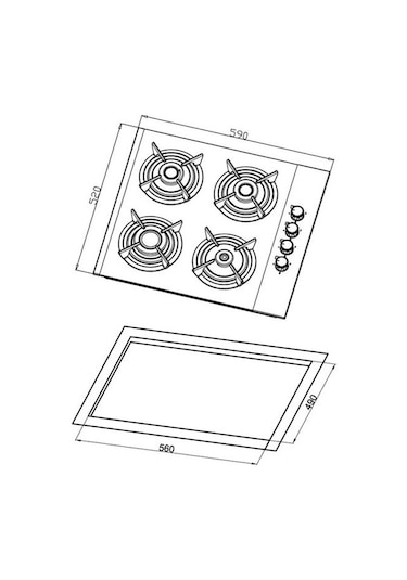 Termikel BH P6144C B Ankastre Ocak