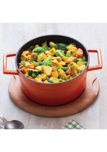 Lava Döküm Yuvarlak Tencere. Folk Çap(Ø)22cm.