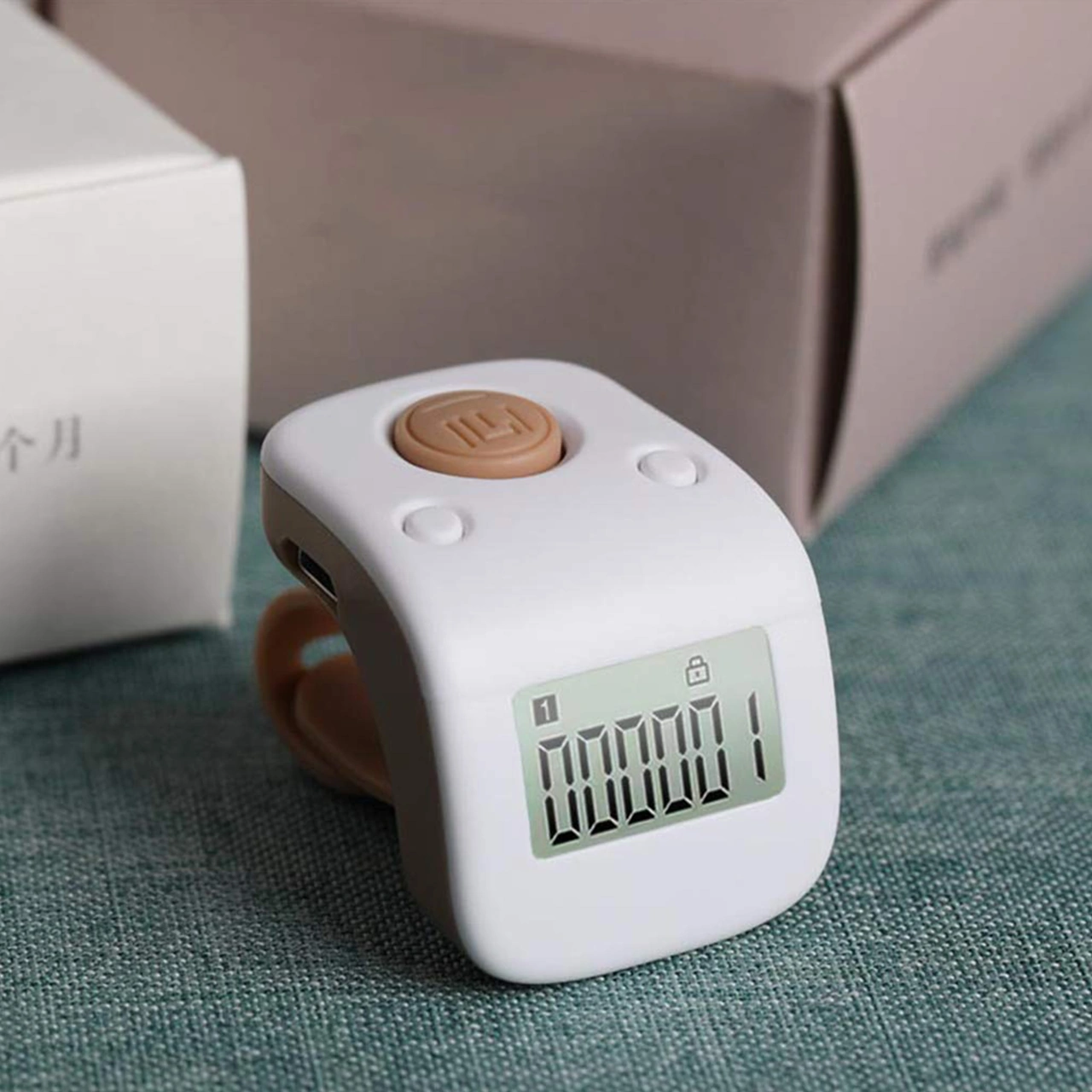 Xindoker Usb Şarjlı, 6 Kanal Veri Kaydı Ve Sessiz Tuşlu, Parlak Dokulu, Ter Dayanıklı Silikon Yüzük Tipi El Sayacı