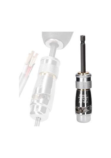 Aubyhe Elektrikçiler İçin Elektrikli Tel Soyucu + Is36391b Sarıcı, Elektrik Matkapı Uyumlu, Hızlı Ve Kolay 2.5mm² Tel Kabuğu Soyma Aracı