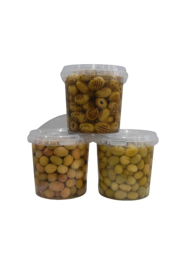 Sadıcım Çizik 650 Gr + Kırma 650 Gr + Izgara 600 Gr Yeşil Zeytin