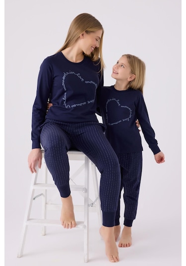 Arnetta 3050 Kız Çocuk Love Uzun Kol Pijama Takım 001