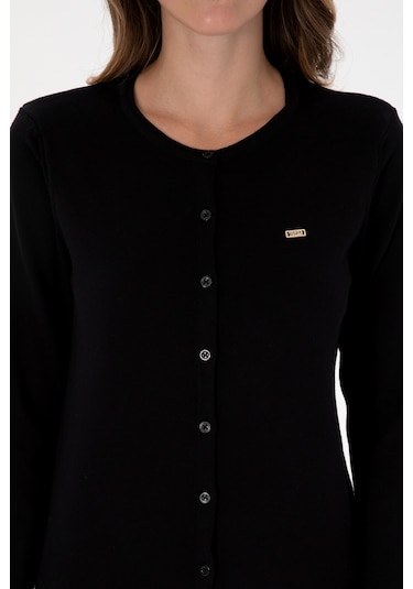 U.s. Polo Assn. Kadın Siyah Hırka Triko 50307719-vr046 Siyah U.s. Polo Assn. Kadın Siyah Hırka Triko 50307719-vr046 Siyah