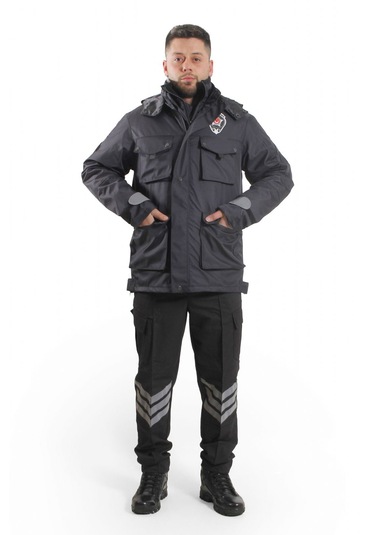 Özel Güvenlik Kaban, Yönetmeliğe Uygun Konforlu Kaban İç-dış Antrasit