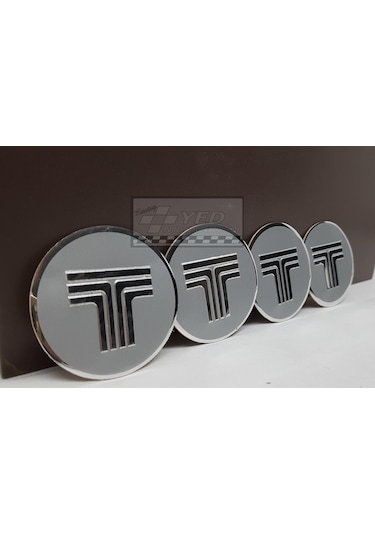 Jant Göbeği Arma Tofaş Uyumlu 60Mm 4Lü Silver Alüminyum Yapıştırma
