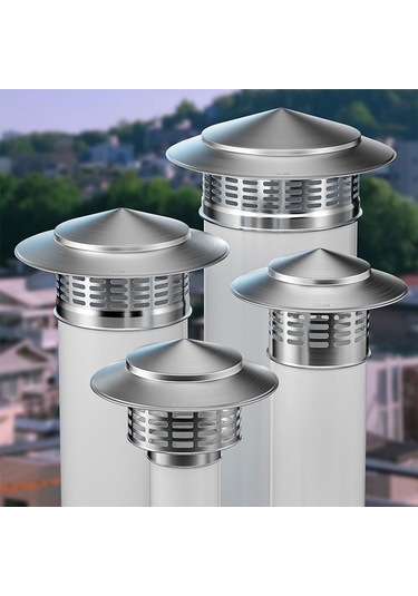 Suntek Yuvarlak Baca Kapağı Ev Yağmur Geçirmez Egzoz