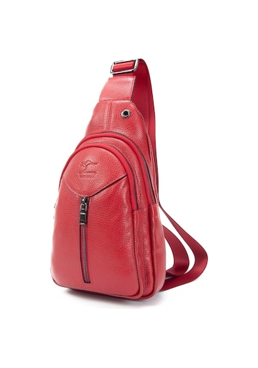 Kangaroo Kıngdom Bayan Hakiki Deri Body Bag Çapraz Postacı Çanta Kangaroo K 1012Kr