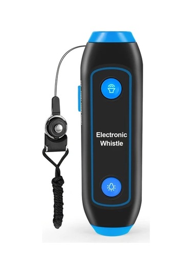 Willowhaven Mavi Yüksek Sesli Elektronik Düdük 150 Desibel Led Işıklı Kamp Spor Hakem
