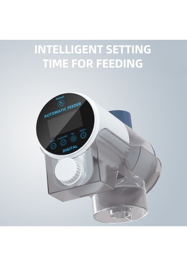 Pazly Zamanlayıcılı Elektrikli Balık Yemi Makinesi, Otomatik/manuel Akvaryum Balık Yemi Dağıtıcısı