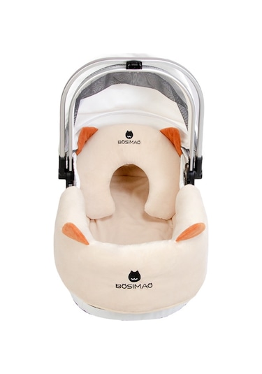 Kışlık Isıtmalı Paspas, Evcil Hayvan Arabası Kenarı Üç Parça Seti, Kir Önleyici Paspas Ve Çerçeve Bej