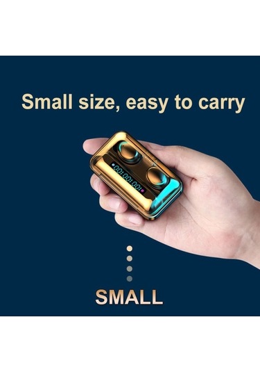 Primepickings F9 Bt5.0 Kablosuz Spor Kulaklık, Led Dokunmatik, Gürültü Azaltma, Ipx7 Su Geçirmez, Hi-fi Ses