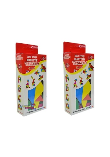 Dıy Toy Eğitici Zeka Oyunu Manyetik Tangram Oyunu