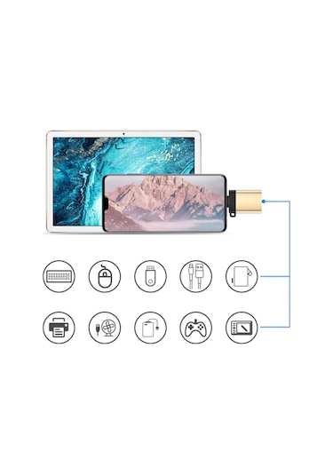 Usb3.0 To Type C Çevirici Dönüştürücü Otg Adaptör, Süper Hızlı,