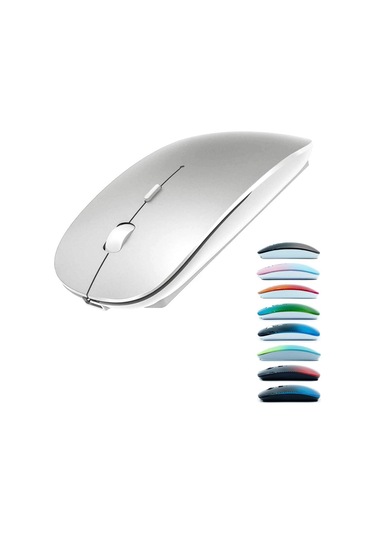 İmac/dizüstü Bilgisayar/pc İçin Şarj Edilebilir Bluetooth Kablosuz Fare Bluetooth Fare/gümüş Diğer