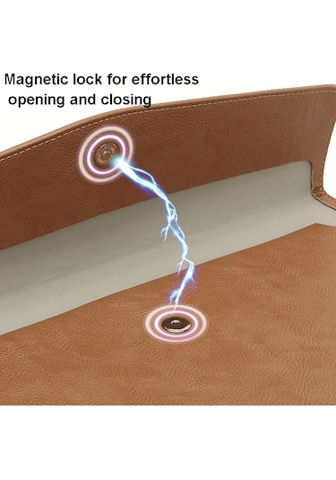 Dizüstü Bilgisayar İçin PU Deri Tasarım Laptop Kılıfı 13.3 inch