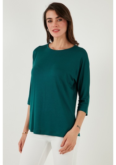 Lela Bisiklet Yaka Truvakar Kol Bayan Bluz 5861416Y Nefti