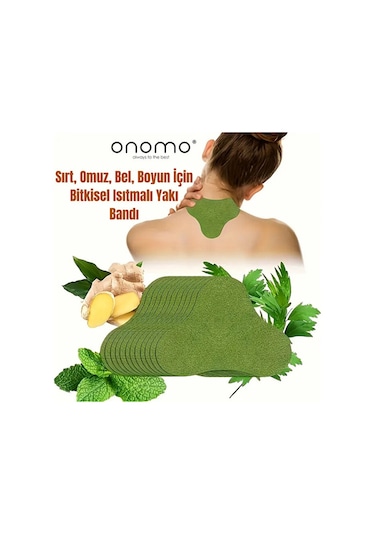 Health Sırt, Omuz, Bel, Boyun, Fıtık Için Bitkisel Isıtmalı Fizik Yakı Bandı 5 Adet