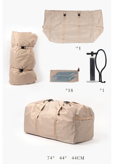 Şişme Kamp Çadırı 6-10 Kişilik Çadır Bej