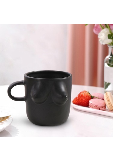 Suntek Kadın Vücut Sanatı Seramik Su Bardağı 300 Ml Su