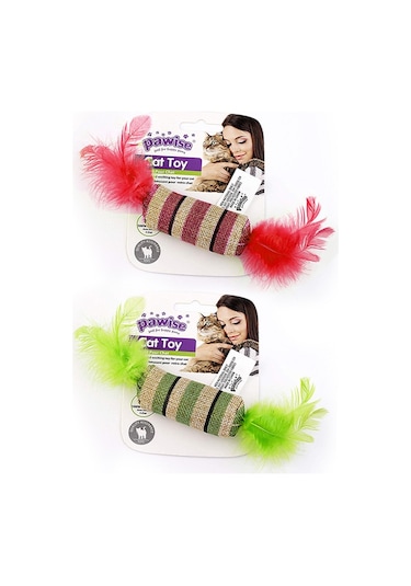 Pawise Kedi Oyuncağı Striped Cat Toy-şeker N141