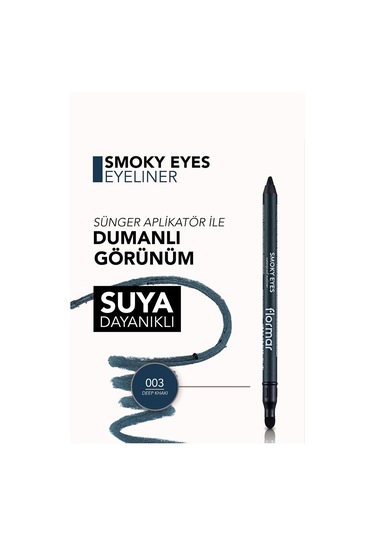 Flormar Göz Kalemi - Smoky Eyes Waterproof Eyeliner -003 Deep Khaki- 8690604547265 47000012