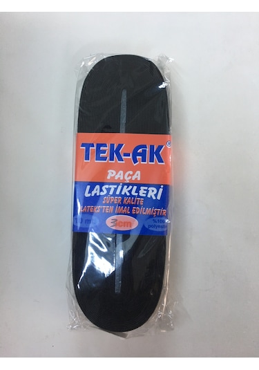 Lastik Siyah 3 CM - 10 M