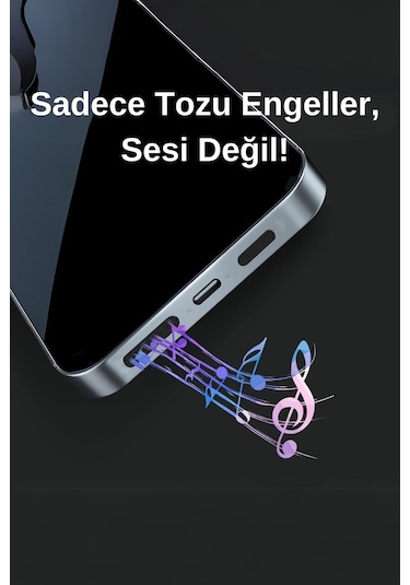 Cep Telefonu Hoparlör Için Toz Önleyici Sticker, 20 Adet, iOS Uyumlu Hoparlör Koruyucu Sticker