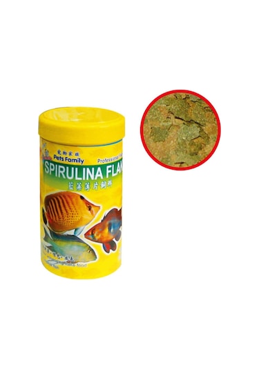 Pets Family Spirulina 1000 Ml. Tropheus Çi̇klet Balik Yemi̇
