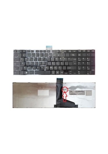 Toshiba Uyumlu Pk130Ot2H12. Pk130Ot3G00 Notebook Klavye Siyah