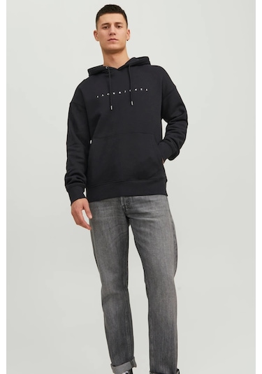 Jack&jones Jjestar Jj Sweat Hood Noos Siyah 001