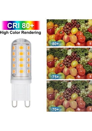 Yifomall G9 Led Ampul 3w 3000k Isık 33 Led 360 Derece Aydınlatma Ac220v Crı 80ra Seramik Materyal Ayarlı Değil Sıcak Beyaz