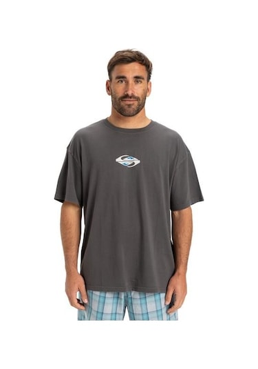 Quiksilver Eqyzt08021-krp0 Gh Qs Global Heat Ss Erkek Spor Tişört Gri
