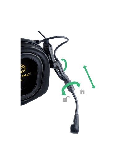 Earmor M32 Plus Hakı Yeşil Telsız Kablolu Atış Elektronık Kulaklıgı Kulak Koruma