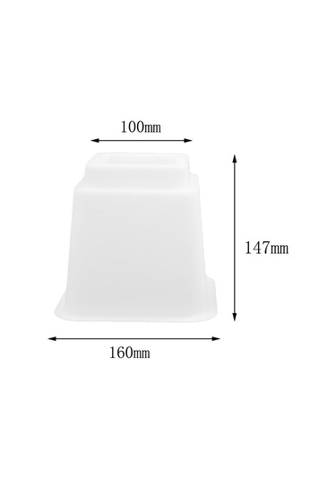 Suntek 4x Mobilya Yükselticiler Çekyat Masa Beyaz-5-inç-4-adet Beyaz 5 İnç 4 Adet