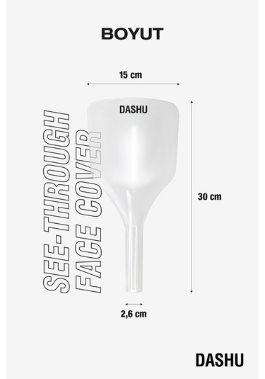 Çok Amaçlı, Saç Spreyi Yüz Koruma Kalkanı Dashu Face Cover See-through