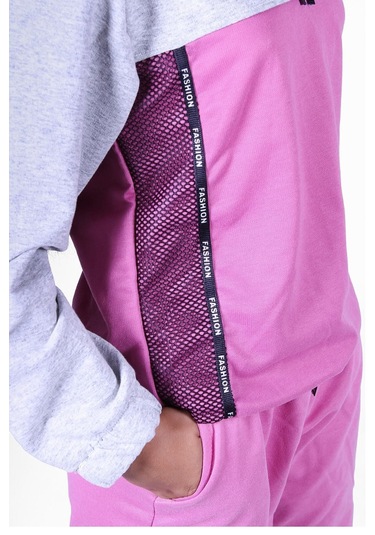 Fyk Kids Snow Fashıon Baskılı Kız Eşofman Takımı Pembe