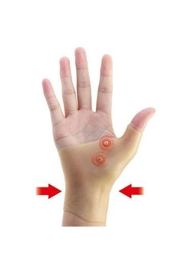 Bir Boyut-manyetik Terapi Bilek El Başparmak Desteği Eldiven Silikon Jel Artrit Basınç Düzeltici Masaj Ağrı Kesici Eldiven Satış Çok Renkli