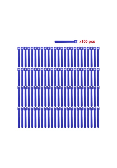 Wezone Mavi Nilon Bant 12x200mm - Kablo Düzenleyici, Ev/ofis İçin Yeniden Kullanılabilir, Dayanıklı Ve Kolay Kullanım