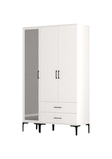 Variant Kumsal 3 Kapılı Rt Gardrop - Beyaz / Beyaz