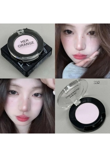 Tek Renkli Mat Beyaz Göz Farı Astar Makyaj Kalıcı Pürüzsüz Giymek Kolay Doğa 12 01