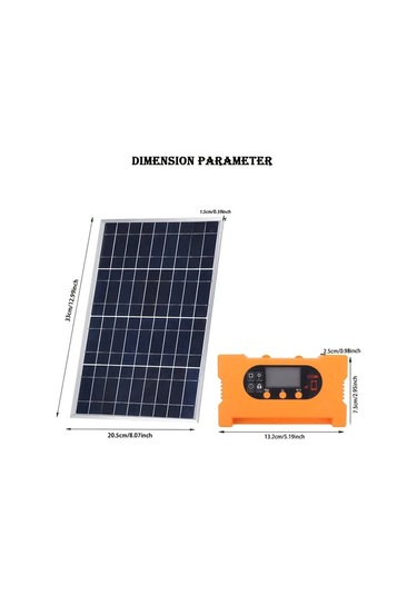 Dream011 Güneş Paneli İle 40a Kontrol Cihazı 10a 30a 40a 100a Kontrolör 12v 24v Usb 5v Şarj Taşınabilir Kamp Tekne Mobil Güç