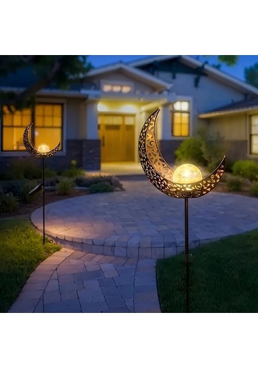 Trendooze Gaojunshop01 3d Ay Işığı, Ip65 Su Geçirmez Ay Bahçe Lambası