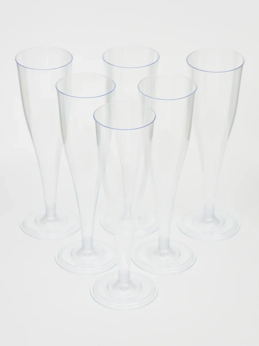 Upakuj-sa Tek Kullanımlık Şampanya Şampanya Kadehleri Seti 259082916 100 adet