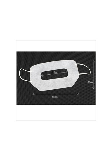 100 Pcs Koruyucu Hijyen Göz Maskesi Sanal Gerçeklik Gözlükleri İçin Beyaz Tek Kullanımlık Göz Maskesi