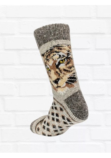 Nakın Yünlü Sıcak Kış Çorapları Hediye 3 Çift 172135150 Gri