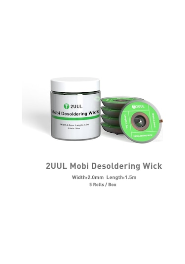 2uul Dw01 Mobi Lehim Sökme Fitili 5 Rulo/kutu