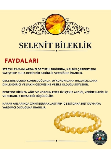 Selenit Doğaltaş Bileklik Diğer