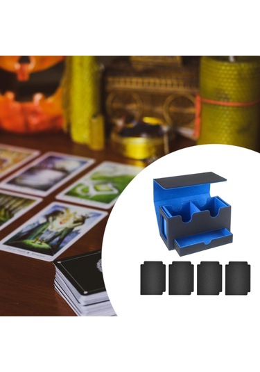 Suntek Kart Güverte Kutusu Oyun Kartı Kılıfı Oyuncak İç-mavi