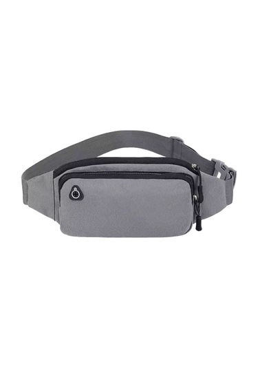 Snhg Unısex Su Geçirmez Naylon Spor Koşan Bel Çantası, 2 Zipper, 2 Cep, Fanny Pack, Crossbody Spor Çantası Siyah/siyah Siyah Siyah